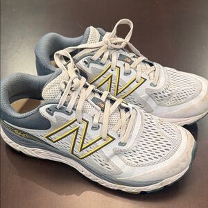 New Balance White and Gray Athletic Shoes